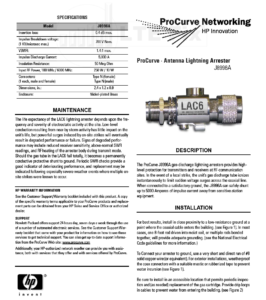 HP J8996A Lightning Arrester