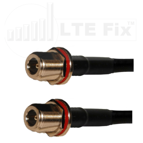 LMR200 Duplex Type N Female Bulkhead Connector