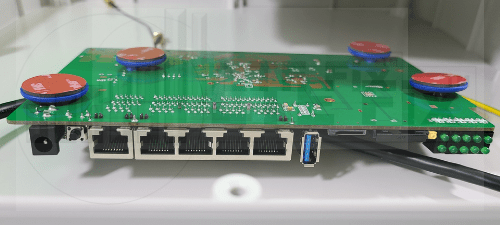 WG1608 with shortened PCB Feet Inside 4x4 AD4M 1DP738X8 RJ