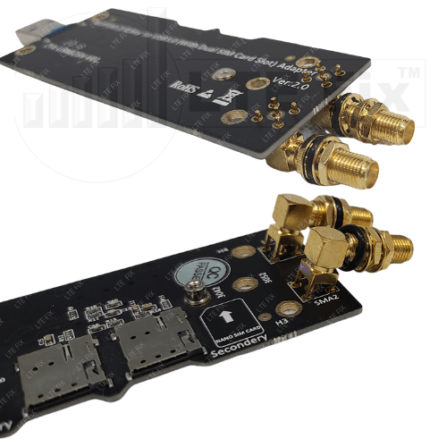 SMA Female Bulkhead Right Angle PCB Mount Connector (PAIR)-3