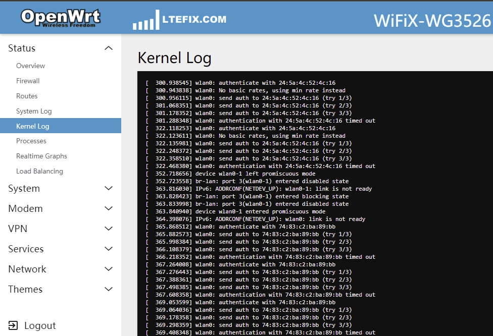 The Wireless Haven - How to find your routers flash size